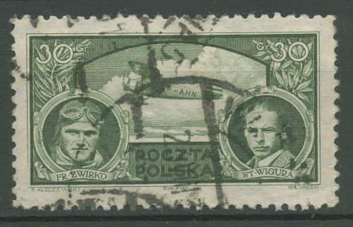 Polen 1933 Sieg im Europa-Rundflug 1932 280 gestempelt