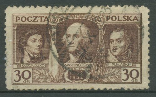 Polen 1932 200. Geburtstag von George Washington 271 gestempelt
