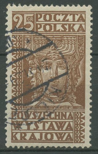 Polen 1928 Landesausstellung Slawischer Erntegott 260 gestempelt