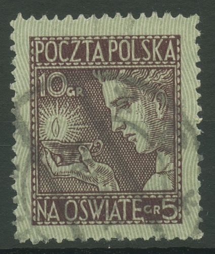 Polen 1927 Für die Volksschulen 247 gestempelt