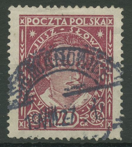 Polen 1927 Dichter Juliusz Slowcki 252 gestempelt