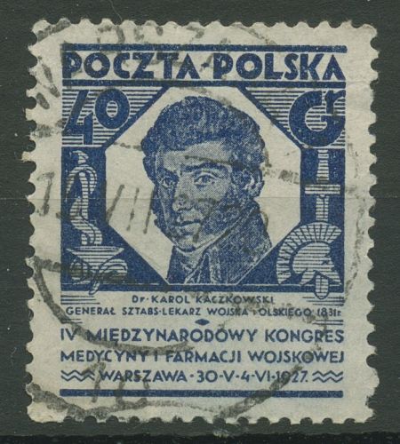 Polen 1927 Militärmedizin Arzt Kaczkowski 251 gestempelt