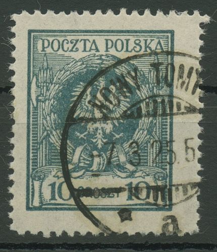Polen 1924 Adler im Lorbeerkranz 205 Stempel Katowice gestempelt