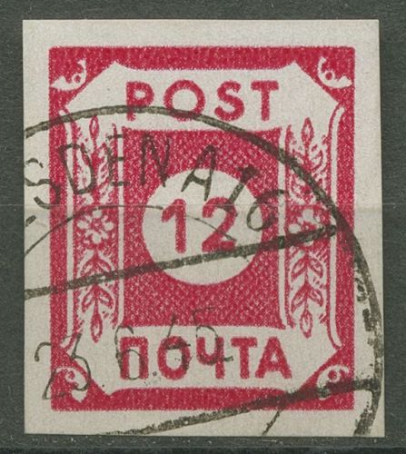 SBZ Ost-Sachsen 1945 POTSCHTA B I STEMPEL FALSCH geprüft