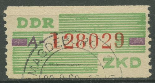 DDR 1959 Wertstreifen für den ZKD 24 A gestempelt geprüft
