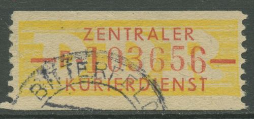 DDR 1958 Wertstreifen für den ZKD 16 F gestempelt