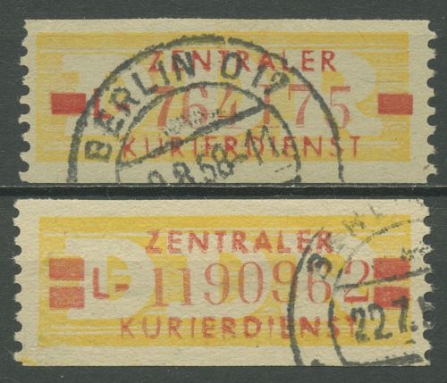 DDR 1958 Wertstreifen für den ZKD 18/19 I L gestempelt