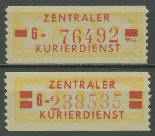 DDR 1958 Wertstreifen für den ZKD 18/19 II G postfrisch