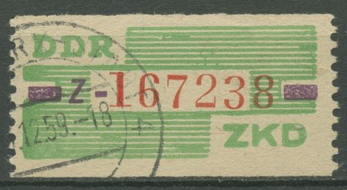 DDR 1959 Wertstreifen für den ZKD 24 Z gestempelt