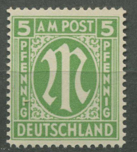 Bizone 1945 AM-POST Englischer Druck, Papier y, 12 B y postfrisch