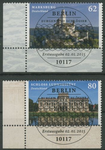 Bund 2015 Burgen Schlösser Ludwigslust 3122/23 Ecke 3 mit ESST Berlin (E5612)