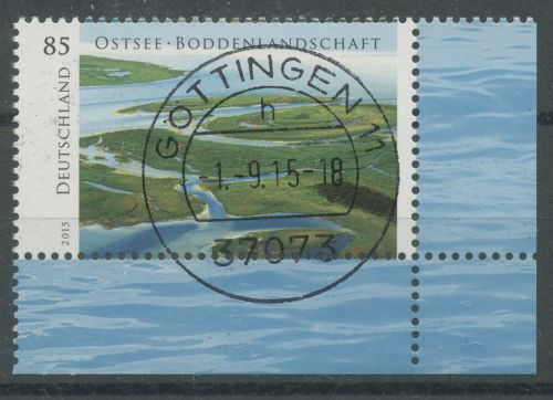 Bund 2015 Ostsee Boddenlandschaft 3126 Ecke 4 mit TOP-Stempel (E4688)