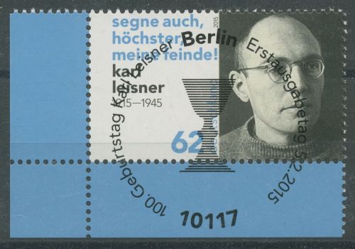 Bund 2015 Persönlichkeiten Karl Leisner 3135 Ecke 3 mit ESST Berlin (E5625)