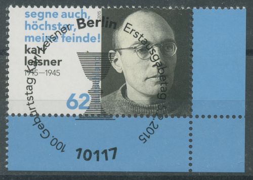 Bund 2015 Persönlichkeiten Karl Leisner 3135 Ecke 4 mit ESST Berlin (E5626)