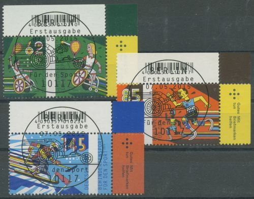 Bund 2015 Sport Behindertensport 3149/51 Ecke 2 mit ESST Berlin (E5651)