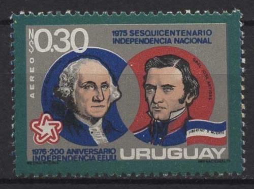 Uruguay 1975 150. Jahrestag der Unabhängigkeit G.Washington 1360 postfrisch