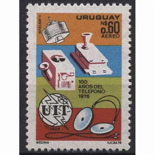 Uruguay 1976 Jahresereignisse Satellit Telefon UIT 1410 postfrisch