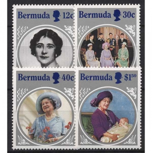 Bermuda-Inseln 1985 Geburtstag von Königinmutter Elisabeth 458/61 postfrisch