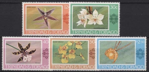 Trinidad und Tobago 1978 Pflanzen Blumen Orchideen 367/71 postfrisch