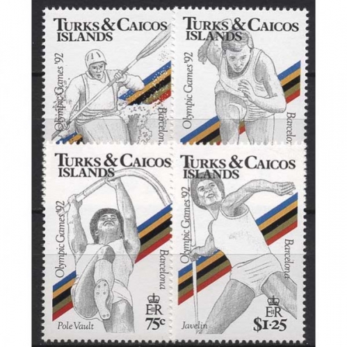 Turks- und Caicos-Inseln 1991 Olympia Sommerspiele Barcelona 964/67 postfrisch