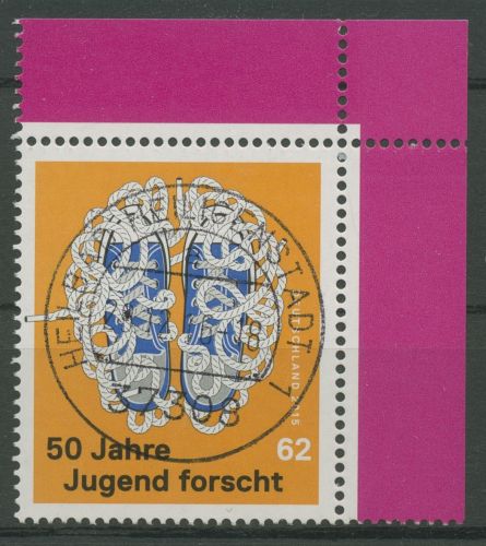 Bund 2015 Jugend forscht 3160 Ecke 2 TOP-Stempel (E4718)