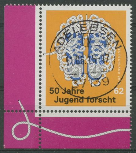 Bund 2015 Jugend forscht 3160 Ecke 3 TOP-Stempel (E5675)