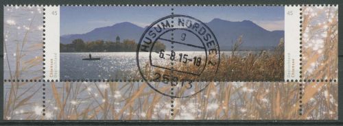 Bund 2015 Chiemsee Chiemgauer Alpen 3162/63 ZD Ecken gestempelt (E5677)
