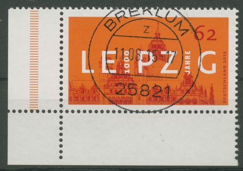 Bund 2015 Neues Rathaus Leipzig 3164 Ecke 3 TOP-Stempel (E4720)