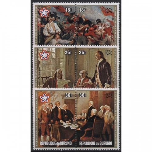 Burundi 1976 200 Jahre Unabhängigkeit der USA 1284/89 A postfrisch