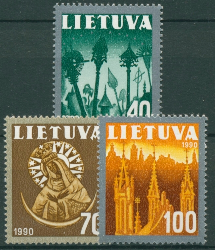 Litauen 1991 Nationale litauische Symbole 474/76 postfrisch