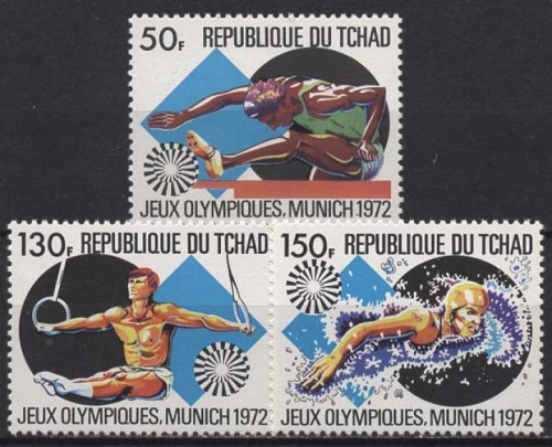 Tschad 1972 Olympiade München 550/52 postfrisch