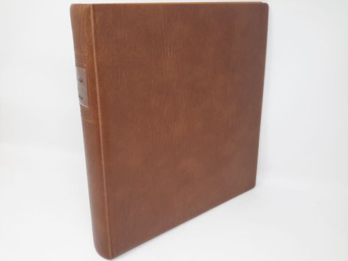 LINDNER Ringbinder 1104 ohne Kassette hellbraun gebraucht (Z2363)