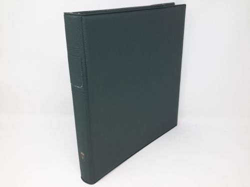 LINDNER Ringbinder (älteres Modell) ohne Kassette grün gebraucht (Z2608)