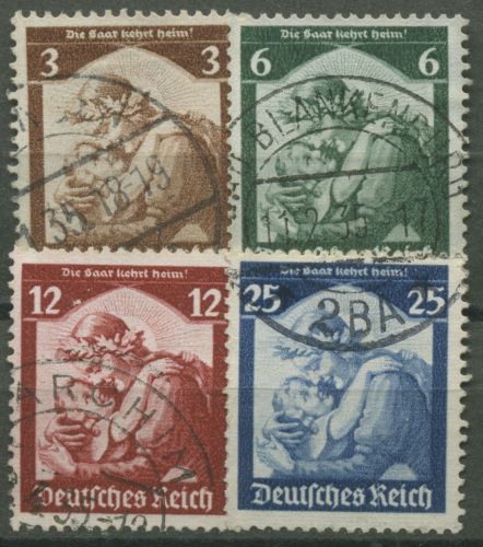 Deutsches Reich 1935 Saarabstimmung 565/68 gestempelt