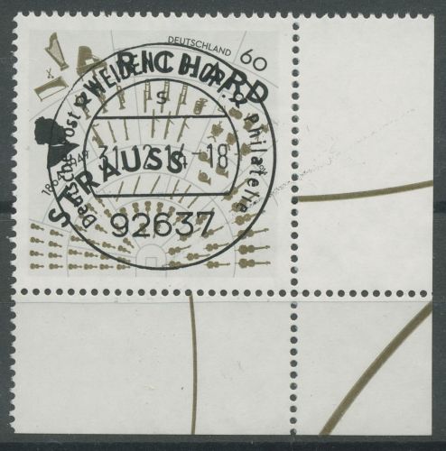 Bund 2014 Komponist Richard Strauss 3086 Ecke 4 gestempelt (E5758)