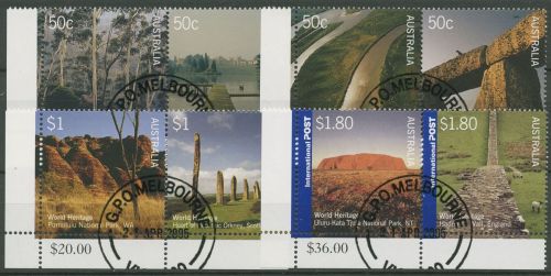 Australien 2005 UNESCO-Welterbe Australien Großbritannien 2438/45 ZD gestempelt