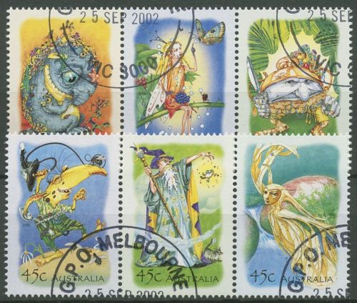 Australien 2002 Geheimnisvoller Regenwald 2169/74 ZD gestempelt