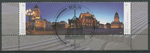 Bund 2013 Panorama Gendarmenmarkt Berlin 2983/84 ZD Ecken gestempelt (E5809)