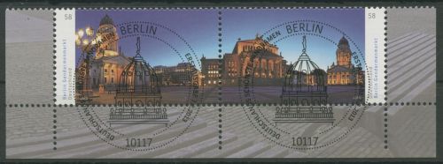 Bund 2013 Panorama Gendarmenmarkt Berlin 2983/84 ZD Ecken mit ESST Berlin(E5810)