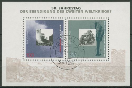 Bund 1995 Ende Zweiter Weltkrieg Block 31 gestempelt (C98708)
