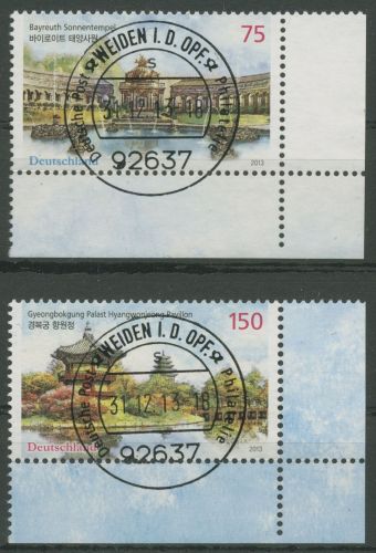 Bund 2013 Südkorea Sonnentempel 3013/14 Ecke 4 gestempelt (E5886)
