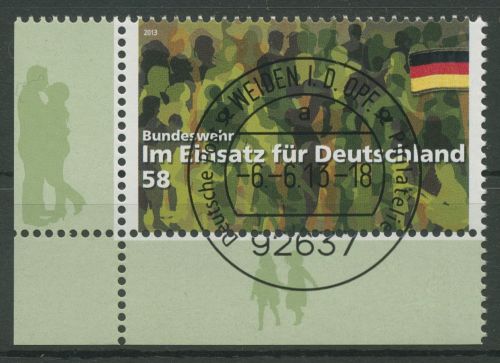 Bund 2013 Bundeswehr 3015 Ecke 3 gestempelt (E4591)