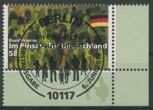 Bund 2013 Bundeswehr 3015 Ecke 4 mit ESST Berlin (E5890)