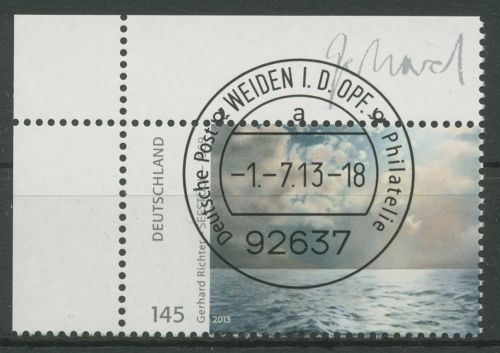 Bund 2013 Gemälde "Seestück" 3020 Ecke 1 gestempelt (E5899)