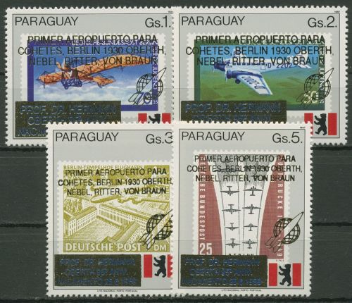Paraguay 1989 Hermann Oberth Weltraumpionier 4404/07 postfrisch