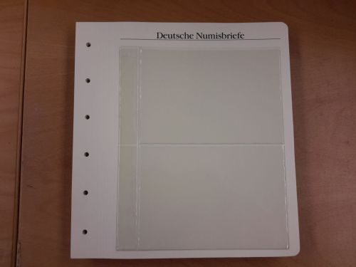 BOREK 32 Blankoblätter für NUMISBRIEFE (2 Streifen 170x115 mm) gebraucht (Z3624)