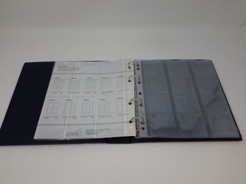 Münzalbum blau mit 5 Blättern für 60 Münzen bis 44 mm, gebraucht (ZM25)