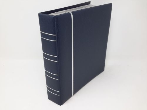 Münzalbum blau mit 5 Blättern für 114 Münzen 17 bis 44 mm, gebraucht (ZM27)