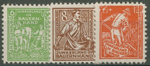 SBZ Mecklenburg-Vorpommern 1945 Bodenreform 23/25 b postfrisch