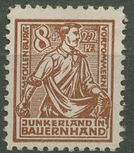 SBZ Mecklenburg-Vorpommern 1945 Bodenreform 24 b postfrisch geprüft